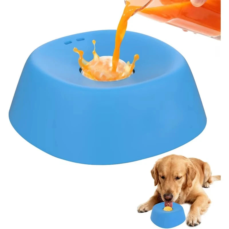 Liquid Slow Feeding Dog Bowls Anti-Slip Ball-Shaped Bone Soup Dog Licking Bowl Licking Bowl for Healthy Eating Non-Slip and Anti-Choking