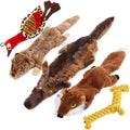 Set of 5 Dog Squeaky Toys for Small Medium Dog, No Stuffing