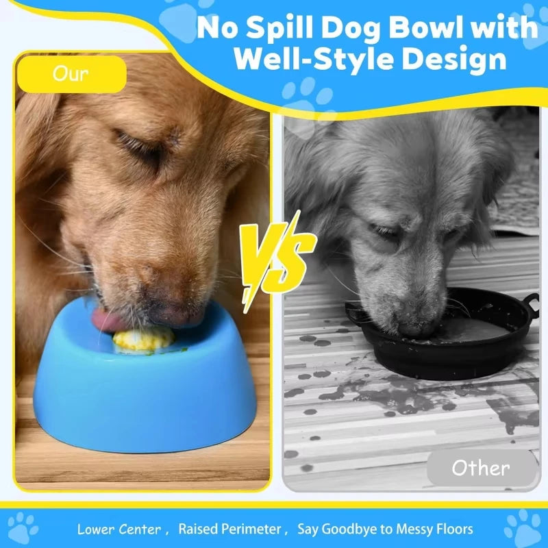 Liquid Slow Feeding Dog Bowls Anti-Slip Ball-Shaped Bone Soup Dog Licking Bowl Licking Bowl for Healthy Eating Non-Slip and Anti-Choking